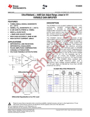 VCA824IDGSRG4 datasheet  